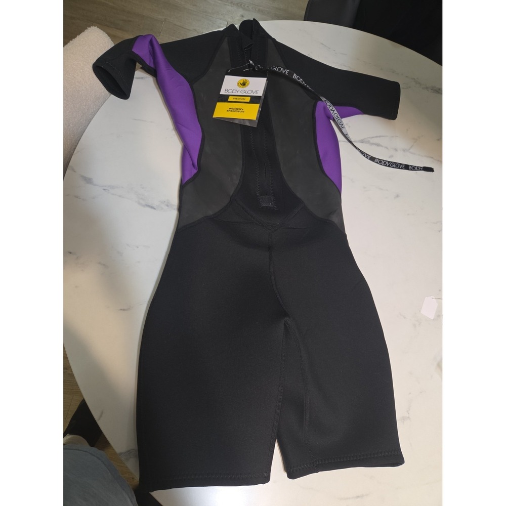 BODY GLOVE Women's Spring Suit Size M 7/8 (120-130lb) Black Purple NEW